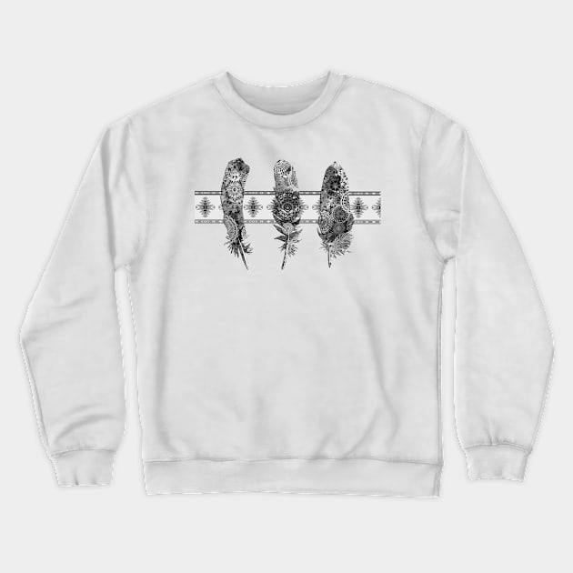 feathers Crewneck Sweatshirt by BekimART